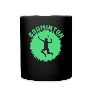 Badminton - Tasse einfarbig - Schwarz - Vorne