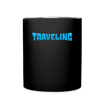 Reisen - Tasse einfarbig - Schwarz - Vorne