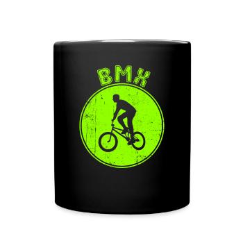 bmx - Full Colour Mug - black - Front