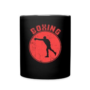 Boxe - Mug uni - noir - Devant