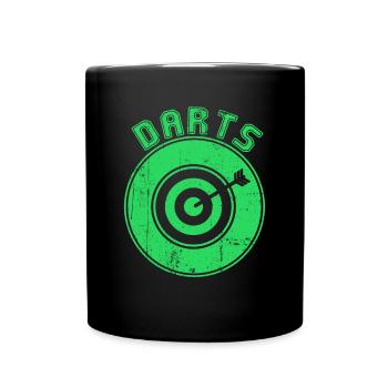 darts - Tasse einfarbig - Schwarz - Vorne