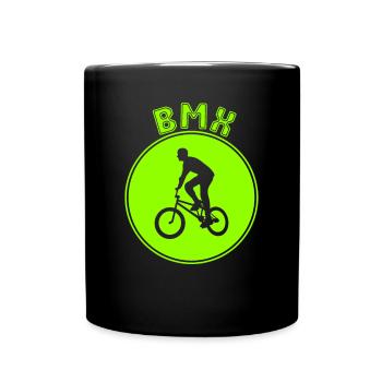 bmx - Full Colour Mug - black - Front
