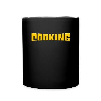 Kochen - Tasse einfarbig - Schwarz - Vorne