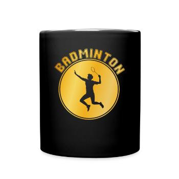 Badminton - Tasse einfarbig - Schwarz - Vorne