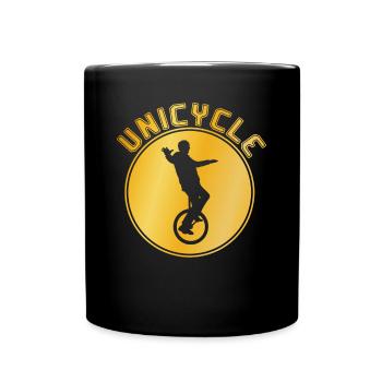 Unicycling - Full Colour Mug - black - Front