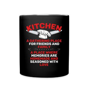 Point de rencontre pour les amis et la famille - Mug uni - noir - Devant