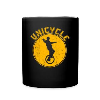 Unicycling - Full Colour Mug - black - Front