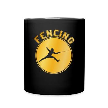 Fencing - Full Colour Mug - black - Front