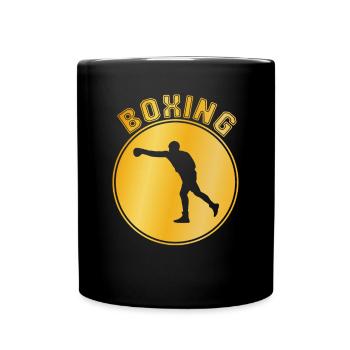 Boxe - Mug uni - noir - Devant
