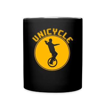 Unicycling - Full Colour Mug - black - Front