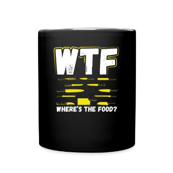 Wo Ist Das Essen - Tasse einfarbig - Schwarz - Vorne