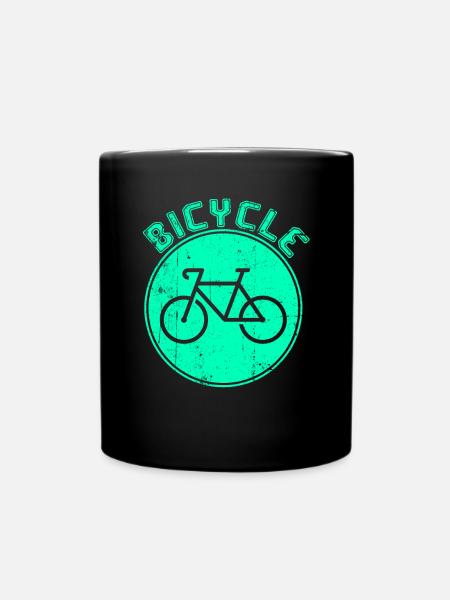 Fahrrad fahren - Tasse einfarbig - Schwarz