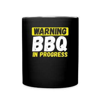 Avertissement Grilling Running - Mug uni - noir - Devant