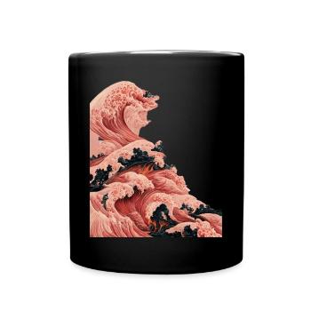 La Grande Vague au large de Kanagawa - Lave - Mug uni - noir - Devant