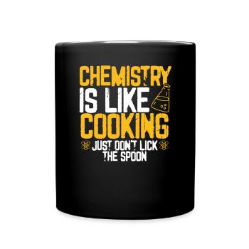 Fun chemistry cooking - Full Colour Mug - black - Front