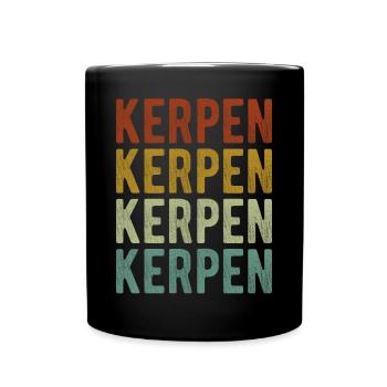 Kerpen Stadt Retro Vintage - Tasse einfarbig - Schwarz - Vorne