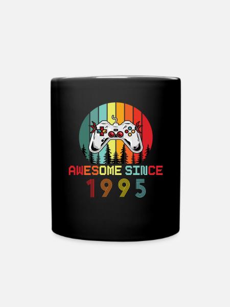 Génial depuis 1995 Anniversaire 1995 Millésime 1995 - Mug uni - noir