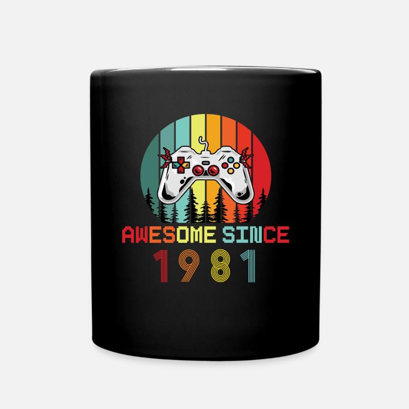 Awesome Since 1981 Geburtstag 1981 Vintage 1981 - Tasse einfarbig - Schwarz