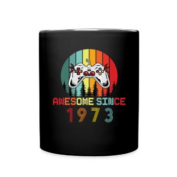 Awesome Since 1973 Birthday 1973 Vintage 1973 - Full Colour Mug - black - Front