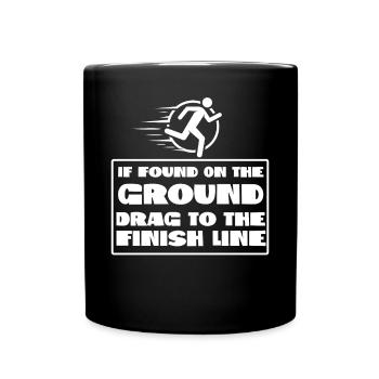 Running Runner Semi-marathon si - Mug uni - noir - Devant