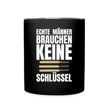 Schlosser Spruch Für Männer Frauen Schlosser - Tasse einfarbig - Schwarz - Vorne