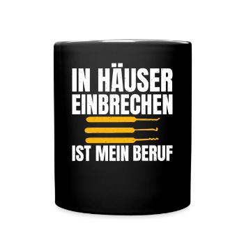 Schlosser Spruch Für Männer Frauen Schlosser - Tasse einfarbig - Schwarz - Vorne