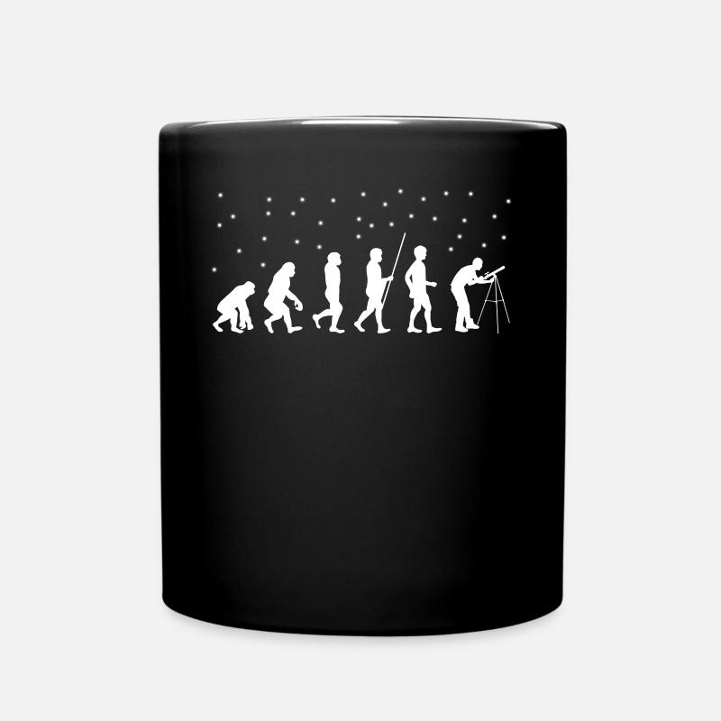 Astronomie Teleskop Evolution Astronomie - Tasse einfarbig - Schwarz