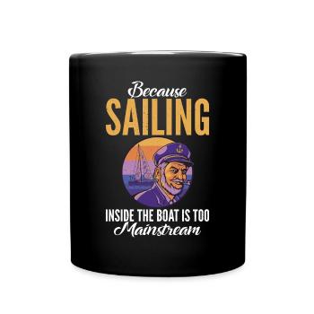 Catamaran sailing - Full Colour Mug - black - Front