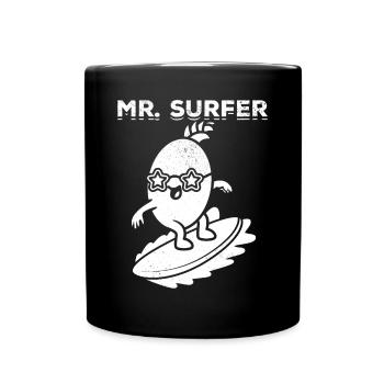 Funny Surfer Water Sports Surf Funny Surfing Mr. - Full Colour Mug - black - Front