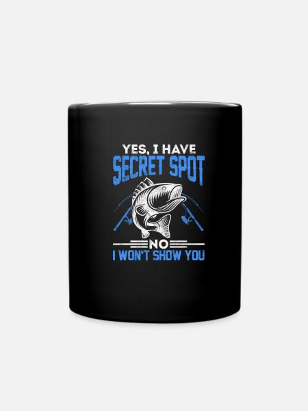 Angler - Tasse einfarbig - Schwarz