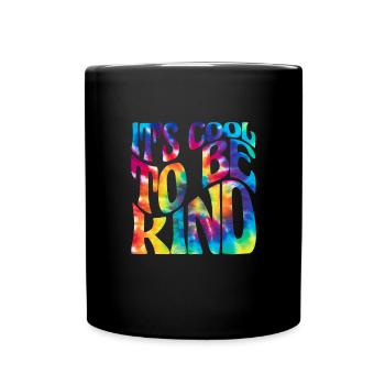 Hippie Peace Flower Power Amour Paix Cadeau - Mug uni - noir - Devant
