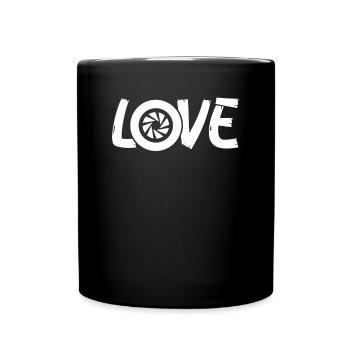 Amour pour l’appareil photo - Mug uni - noir - Devant