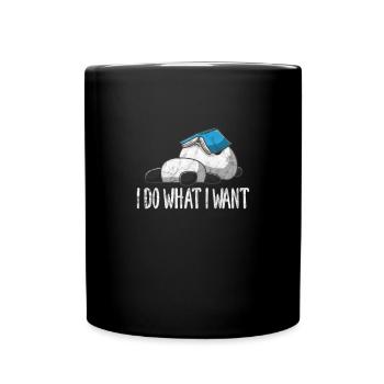 Panda - Mug uni - noir - Devant