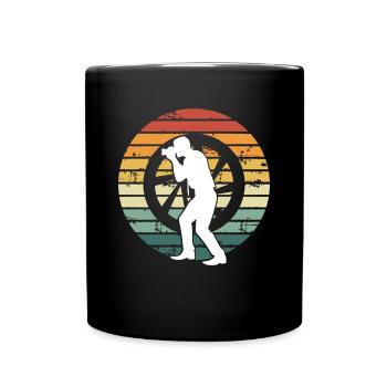 Kameramann Retro vintage - Tasse einfarbig - Schwarz - Vorne