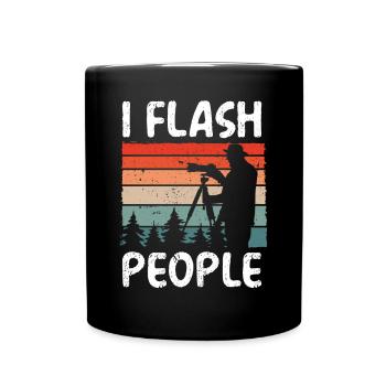 I Flash People Cameraman - Full Colour Mug - black - Front
