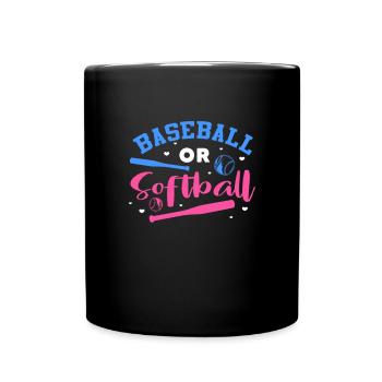 Softball Baseball Grossesse Cadeau de naissance - Mug uni - noir - Devant