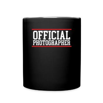Offizieller Fotograf - Tasse einfarbig - Schwarz - Vorne