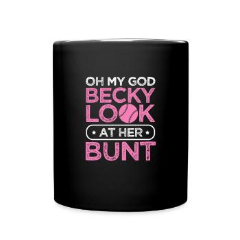 Softball Spieler Baseball Sport Pitcher Geschenk - Tasse einfarbig - Schwarz - Vorne