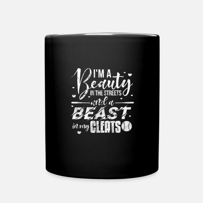 Softball - Tasse einfarbig - Schwarz