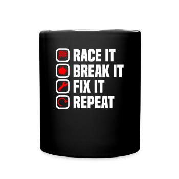 Muscel Car V8 Turbocompresseur Tuning Voiture de course - Mug uni - noir - Devant