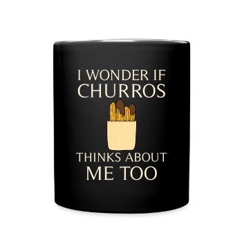 Churro Gift Mexico Food - Full Colour Mug - black - Front