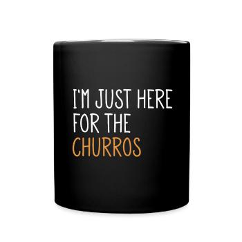 Churro Gift Mexico Food - Full Colour Mug - black - Front
