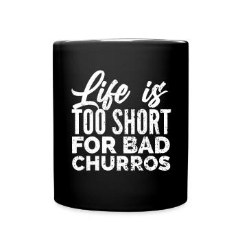 Churro Gift Mexico Food - Full Colour Mug - black - Front