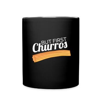 Churro Gift Mexico Food - Full Colour Mug - black - Front