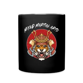 MMA Tiger Samurai - Kostenlose Mixed Martial Arts - Tasse einfarbig - Schwarz - Vorne