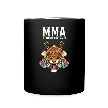 MMA Tiger Samurai Mixed Martial Arts - - Tasse einfarbig - Schwarz - Vorne