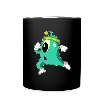 Jogging extraterrestre sport de jogging - Mug uni - noir - Devant