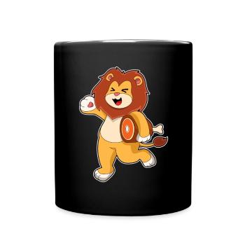 Löwe Fleisch - Tasse einfarbig - Schwarz - Vorne