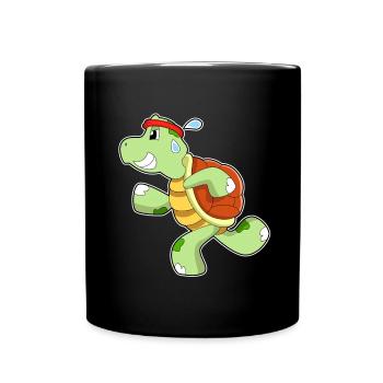 Turtle Jogger Jogging Sport - Mug uni - noir - Devant