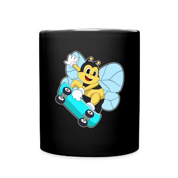 Skateboard Bee Skateur - Mug uni - noir - Devant